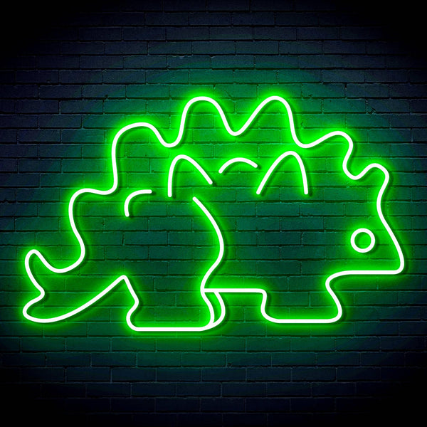 ADVPRO Stegosaurus Dinosaur Ultra-Bright LED Neon Sign fn-i4093 - Golden Yellow