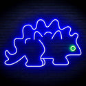 ADVPRO Stegosaurus Dinosaur Ultra-Bright LED Neon Sign fn-i4093 - Green & Blue