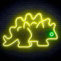 ADVPRO Stegosaurus Dinosaur Ultra-Bright LED Neon Sign fn-i4093 - Green & Yellow