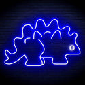 ADVPRO Stegosaurus Dinosaur Ultra-Bright LED Neon Sign fn-i4093 - White & Blue