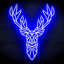 ADVPRO Origami Deer Head Face Ultra-Bright LED Neon Sign fn-i4094 - Blue