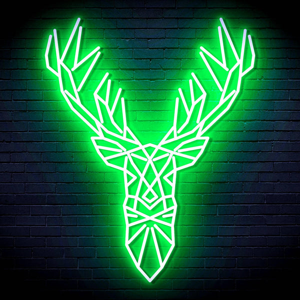 ADVPRO Origami Deer Head Face Ultra-Bright LED Neon Sign fn-i4094 - Golden Yellow