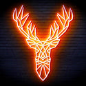 ADVPRO Origami Deer Head Face Ultra-Bright LED Neon Sign fn-i4094 - Orange