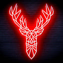 ADVPRO Origami Deer Head Face Ultra-Bright LED Neon Sign fn-i4094 - Red