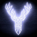 ADVPRO Origami Deer Head Face Ultra-Bright LED Neon Sign fn-i4094 - White