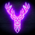 ADVPRO Origami Deer Head Face Ultra-Bright LED Neon Sign fn-i4094 - White & Purple