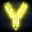 ADVPRO Origami Deer Head Face Ultra-Bright LED Neon Sign fn-i4094 - Yellow