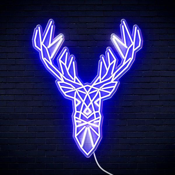 ADVPRO Origami Deer Head Face Ultra-Bright LED Neon Sign fn-i4094
