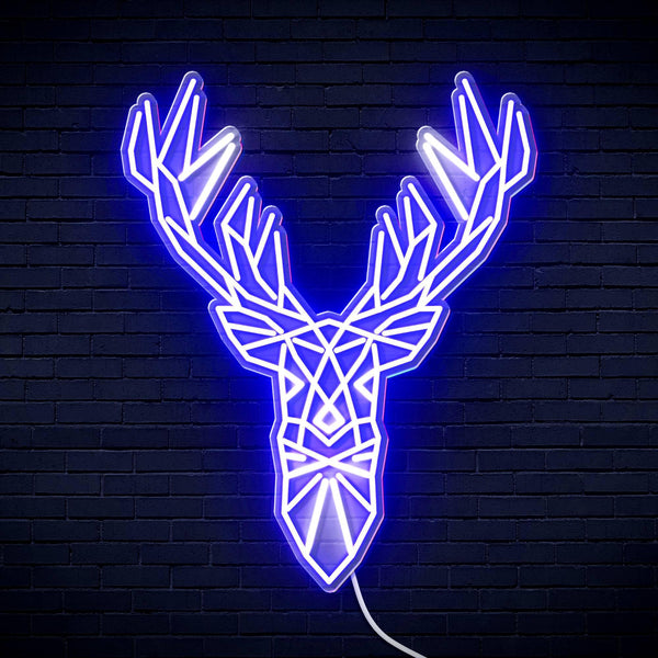 ADVPRO Origami Deer Head Face Ultra-Bright LED Neon Sign fn-i4094