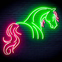 ADVPRO Horse Ultra-Bright LED Neon Sign fn-i4095 - Green & Pink