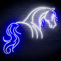 ADVPRO Horse Ultra-Bright LED Neon Sign fn-i4095 - White & Blue