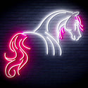 ADVPRO Horse Ultra-Bright LED Neon Sign fn-i4095 - White & Pink