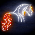 ADVPRO Horse Ultra-Bright LED Neon Sign fn-i4095 - White & Orange