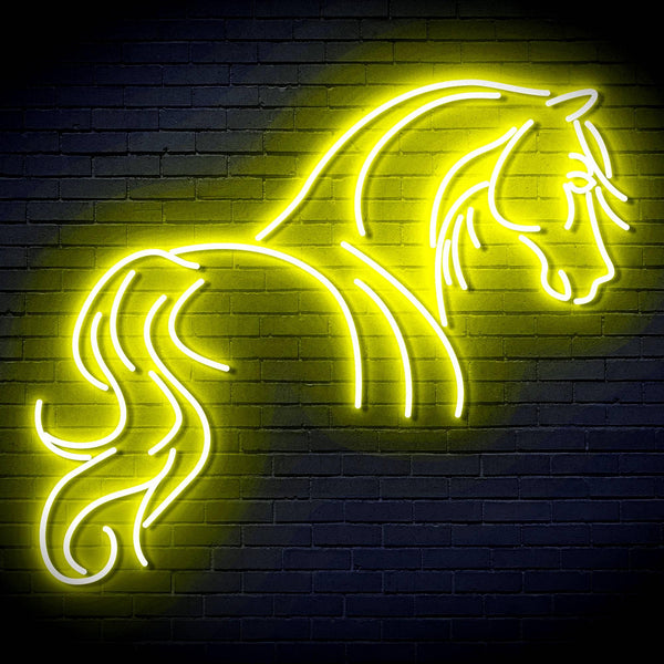 ADVPRO Horse Ultra-Bright LED Neon Sign fn-i4095 - Yellow