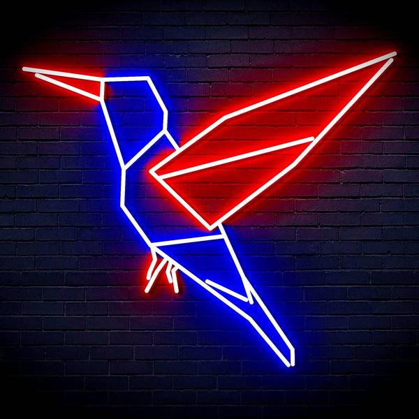 ADVPRO Origami Bird Ultra-Bright LED Neon Sign fn-i4096 - Blue & Red