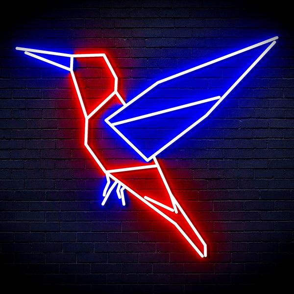 ADVPRO Origami Bird Ultra-Bright LED Neon Sign fn-i4096 - Red & Blue