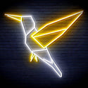 ADVPRO Origami Bird Ultra-Bright LED Neon Sign fn-i4096 - White & Golden Yellow