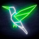ADVPRO Origami Bird Ultra-Bright LED Neon Sign fn-i4096 - White & Green