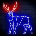 ADVPRO Origami Deer Ultra-Bright LED Neon Sign fn-i4097 - Blue & Red