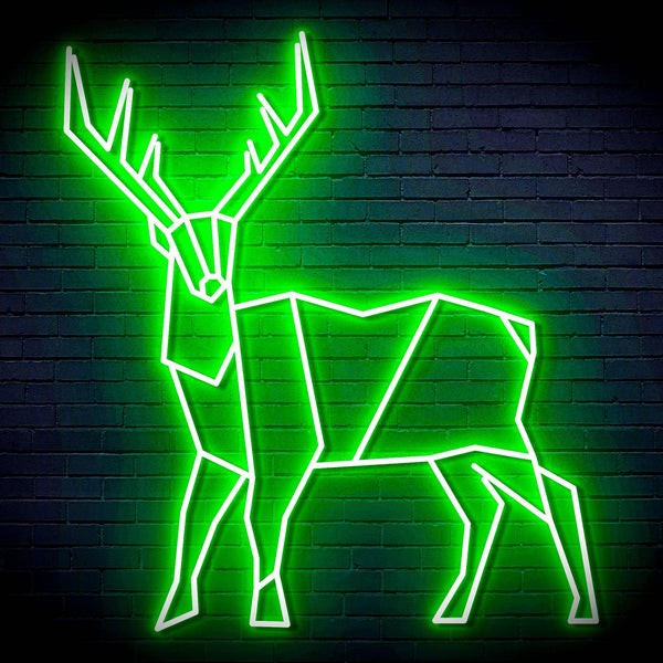 ADVPRO Origami Deer Ultra-Bright LED Neon Sign fn-i4097 - Golden Yellow