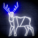 ADVPRO Origami Deer Ultra-Bright LED Neon Sign fn-i4097 - White & Blue