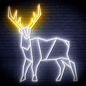 ADVPRO Origami Deer Ultra-Bright LED Neon Sign fn-i4097 - White & Golden Yellow