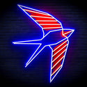 ADVPRO Origami Swallow Ultra-Bright LED Neon Sign fn-i4098 - Blue & Red
