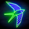 ADVPRO Origami Swallow Ultra-Bright LED Neon Sign fn-i4098 - Green & Blue
