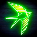 ADVPRO Origami Swallow Ultra-Bright LED Neon Sign fn-i4098 - Green & Yellow
