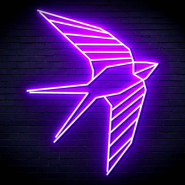 ADVPRO Origami Swallow Ultra-Bright LED Neon Sign fn-i4098 - Purple