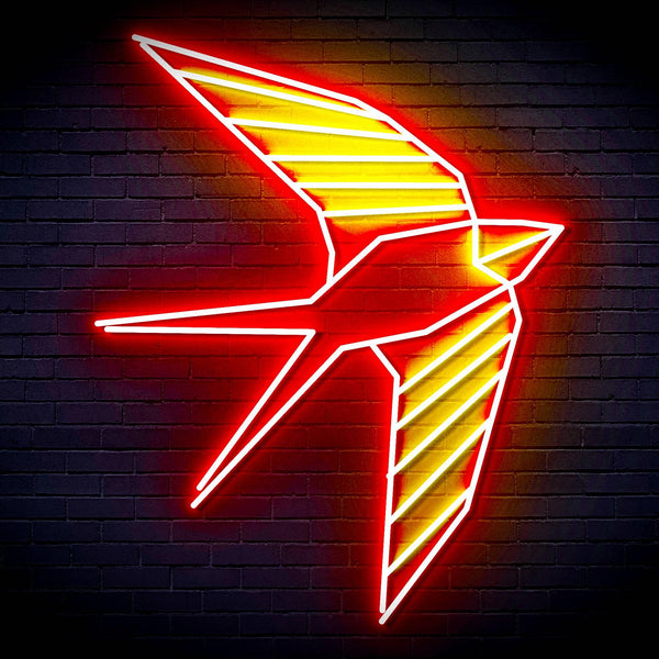 ADVPRO Origami Swallow Ultra-Bright LED Neon Sign fn-i4098 - Red & Yellow