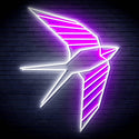 ADVPRO Origami Swallow Ultra-Bright LED Neon Sign fn-i4098 - White & Purple