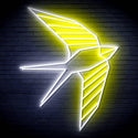 ADVPRO Origami Swallow Ultra-Bright LED Neon Sign fn-i4098 - White & Yellow