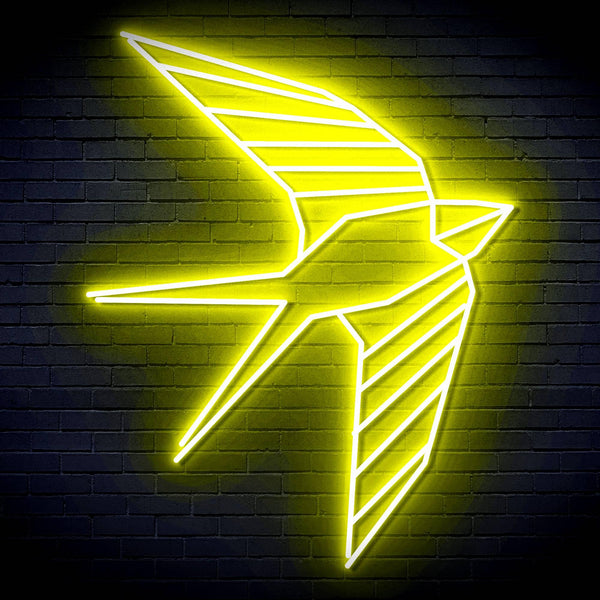 ADVPRO Origami Swallow Ultra-Bright LED Neon Sign fn-i4098 - Yellow