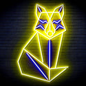 ADVPRO Origami Wolf Ultra-Bright LED Neon Sign fn-i4099 - Blue & Yellow