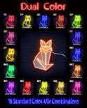 ADVPRO Origami Wolf Ultra-Bright LED Neon Sign fn-i4099 - Dual-Color