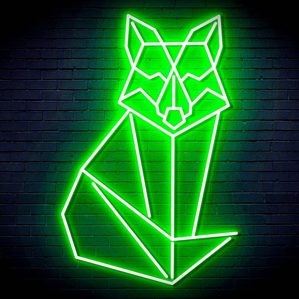 ADVPRO Origami Wolf Ultra-Bright LED Neon Sign fn-i4099 - Golden Yellow