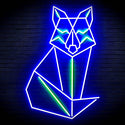 ADVPRO Origami Wolf Ultra-Bright LED Neon Sign fn-i4099 - Green & Blue