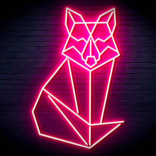 ADVPRO Origami Wolf Ultra-Bright LED Neon Sign fn-i4099 - Pink