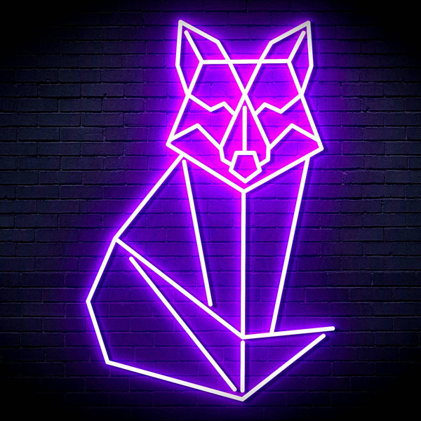 ADVPRO Origami Wolf Ultra-Bright LED Neon Sign fn-i4099 - Purple