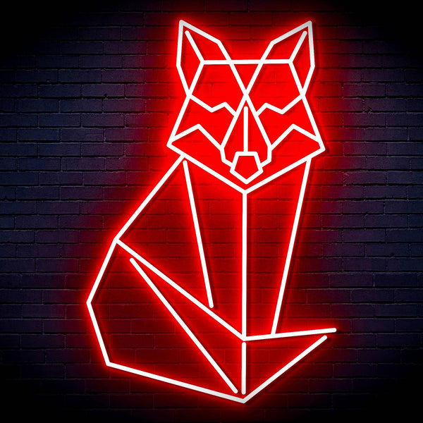 ADVPRO Origami Wolf Ultra-Bright LED Neon Sign fn-i4099 - Red