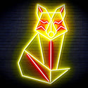 ADVPRO Origami Wolf Ultra-Bright LED Neon Sign fn-i4099 - Red & Yellow