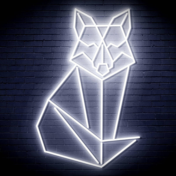 ADVPRO Origami Wolf Ultra-Bright LED Neon Sign fn-i4099 - White
