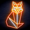 ADVPRO Origami Wolf Ultra-Bright LED Neon Sign fn-i4099 - White & Orange