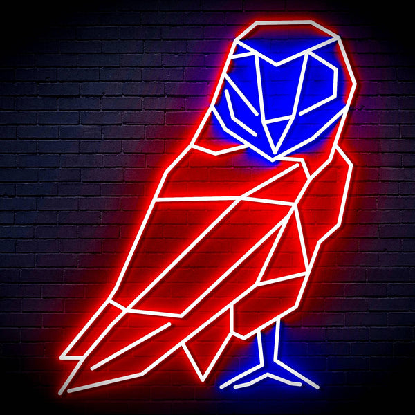 ADVPRO Origami Parrot Ultra-Bright LED Neon Sign fn-i4100 - Blue & Red