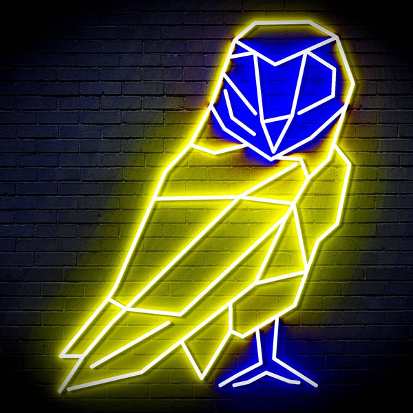 ADVPRO Origami Parrot Ultra-Bright LED Neon Sign fn-i4100 - Blue & Yellow