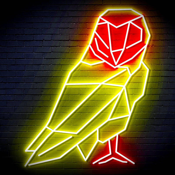 ADVPRO Origami Parrot Ultra-Bright LED Neon Sign fn-i4100 - Red & Yellow