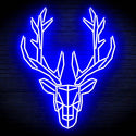 ADVPRO Origami Deer Head Face Ultra-Bright LED Neon Sign fn-i4101 - Blue