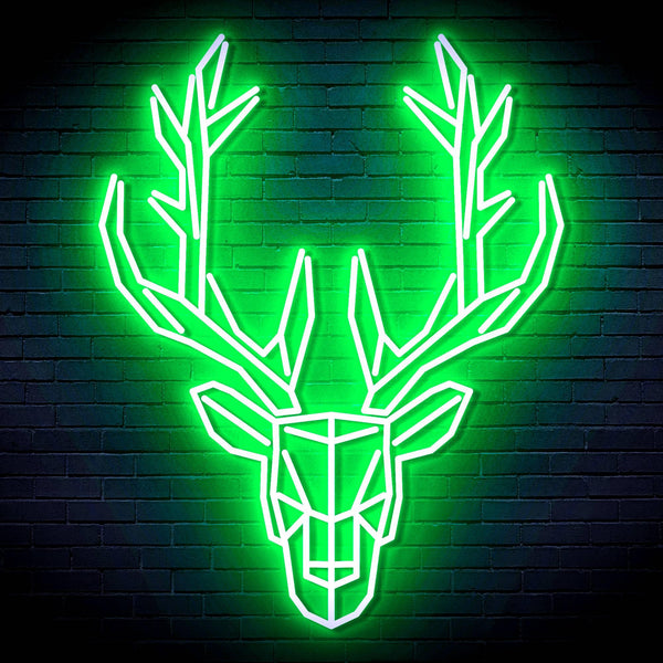 ADVPRO Origami Deer Head Face Ultra-Bright LED Neon Sign fn-i4101 - Golden Yellow
