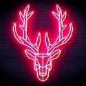 ADVPRO Origami Deer Head Face Ultra-Bright LED Neon Sign fn-i4101 - Pink
